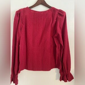 SHEIN Casual Blouse | Color: Red | Size: Large |